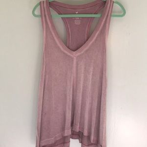 American Eagle Pink Flowy Tank Top